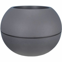 plant pot riviera 814276 grey circular ball 40 cm