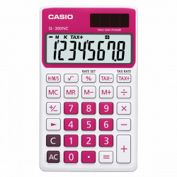 calculatrice casio sl-300-nc-rd blanc résine 1 1 x 7 7 x 7 5 cm