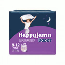 disposable nappies dodot happyjama 8-12 years knickers size 8 13 units