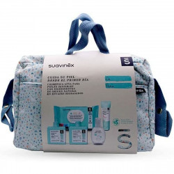 conjunto de presente para bebé suavinex bolsa azul 6 peças