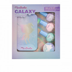 children s make-up set martinelia galaxy dreams nails tin box 5 pieces 5 units