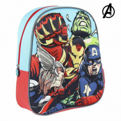 3D School Bag The Avengers (26 x 31 x 10 cm) Blue