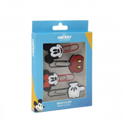 clips mickey mouse 4 units rubber plastic