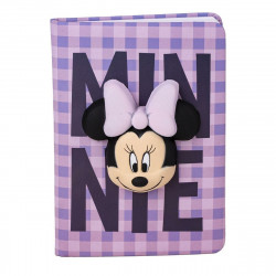 notebook minnie mouse squishy lilac 18 x 13 x 1 cm