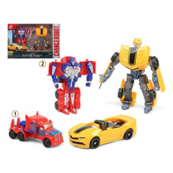 super robot transformable rouge jaune