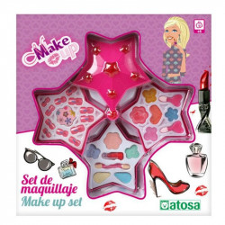 conjunto de maquilhagem infantil estrela cor de rosa