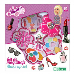 conjunto de maquilhagem infantil flor cor de rosa