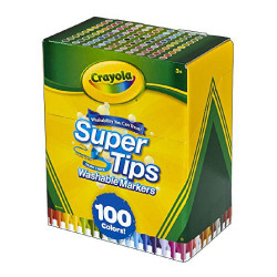 ensemble de marqueurs super tips crayola 58-5100 100 uds