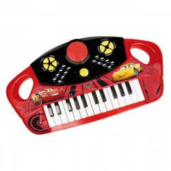 brinquedo musical cars piano eletrónico vermelho