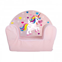 child s armchair light pink unicorn