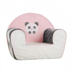 poltrona per bambini panda rosa chiaro 44 x 34 x 53 cm