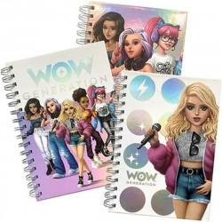 notebook wow generation a5 stickers 80 sheets hard cover