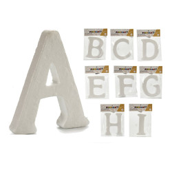 letters abcdefghi white 9x