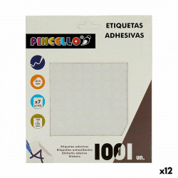 adhesive labels 10 mm white 12 units