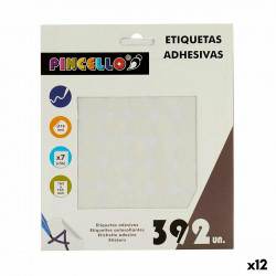 adhesive labels white 18 mm 17 x 4 x 19 5 cm 12 units