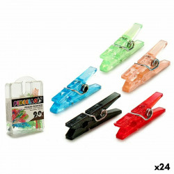 clamps plastic multicolour 24 units
