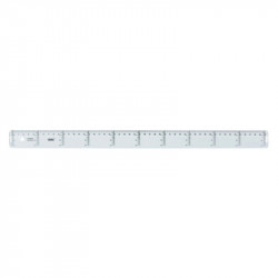 ruler safta crystal 50 cm