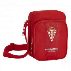 shoulder bag real sporting de gijón red 16 x 22 x 6 cm