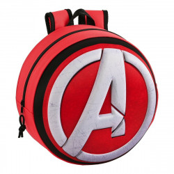 3d school bag the avengers red black white 31 x 31 x 10 cm