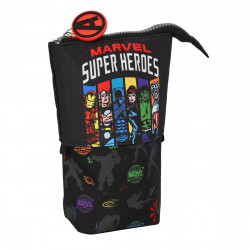 Pencil Holder Case The Avengers Super heroes Black (8 x 19 x 6 cm)