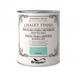 peinture bruguer chalky finish turquoise 750 ml