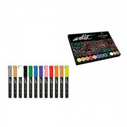 set of felt tip pens alex bog artist multicolour 4 5 mm 12 pieces