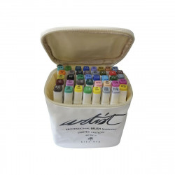 set of felt tip pens alex bog canvas luxe professional 40 pieces multicolour