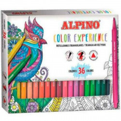 ensemble de marqueurs alpino color experience 36 pièces multicouleur