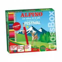 crayons de couleur alpino festival 288 unités multicouleur