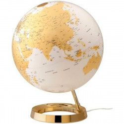 globe terrestre lumineux atmosphere 30 cm doré plastique