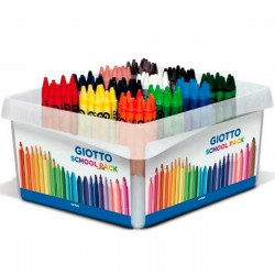 coloured crayons giotto schoolpack 144 units box multicolour