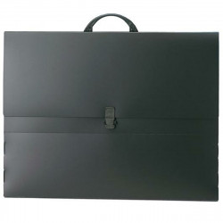 briefcase grafoplas black clasp 53 x 41 x 3 cm