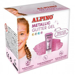children s makeup alpino gel glitter pink