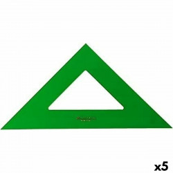 set square faber-castell 37 cm green methacrylate 5 units