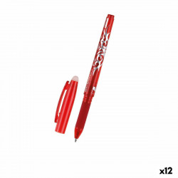 crayon mp click system rouge encre effaçable 0 7 mm 12 unités