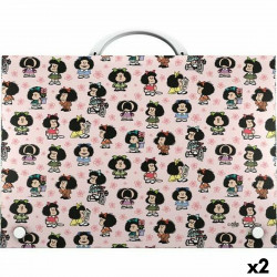 briefcase grafoplas mafalda multicolour a4 2 units