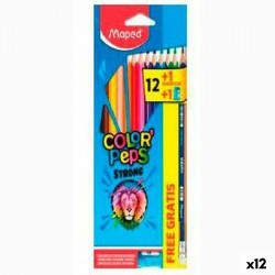 colouring pencils maped color peps strong multicolour 12 units