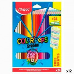 colouring pencils maped color peps multicolour 24 pieces 12 units