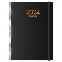 agenda syncro dohe 2024 annuel noir 21 x 29 7 cm