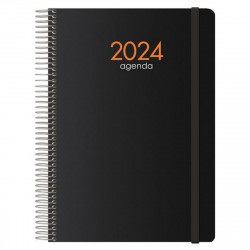 agenda syncro dohe 2024 annuel noir 15 x 21 cm