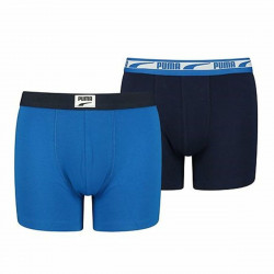 children s boxer shorts puma logo patch 2 units blue