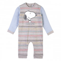 Baby's Long-sleeved Romper Suit Snoopy Grey
