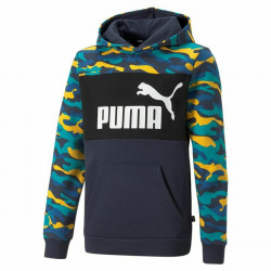 children’s hoodie puma essentials multicolour camouflage