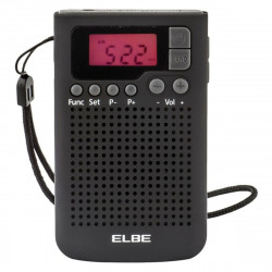 rádio transistor elbe rf-93 am fm preto