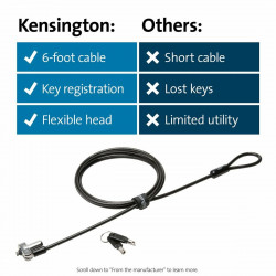 câble de sécurité kensington k64440ww