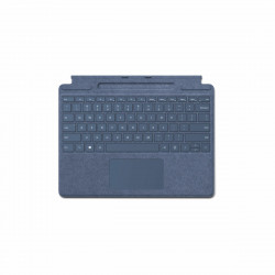 clavier bluetooth avec support pour tablette microsoft 8xa-00108 bleu espagnol qwerty