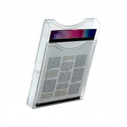 counter display archivo 2000 steritouch wall transparent a4 polystyrene