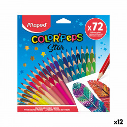 colouring pencils maped color peps star multicolour 12 units