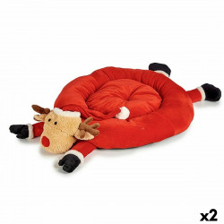 lit pour animal domestique renne rouge 84 x 18 x 97 cm 2 unités