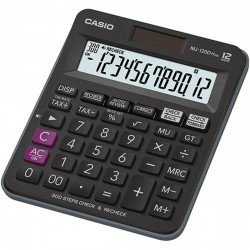 calculator casio black plastic